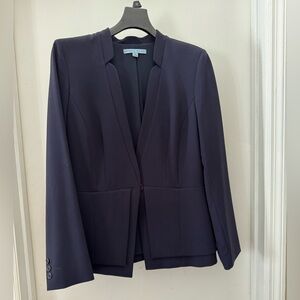 Antonio Melani Suit Navy Blue 10 Blazer 12 Pants